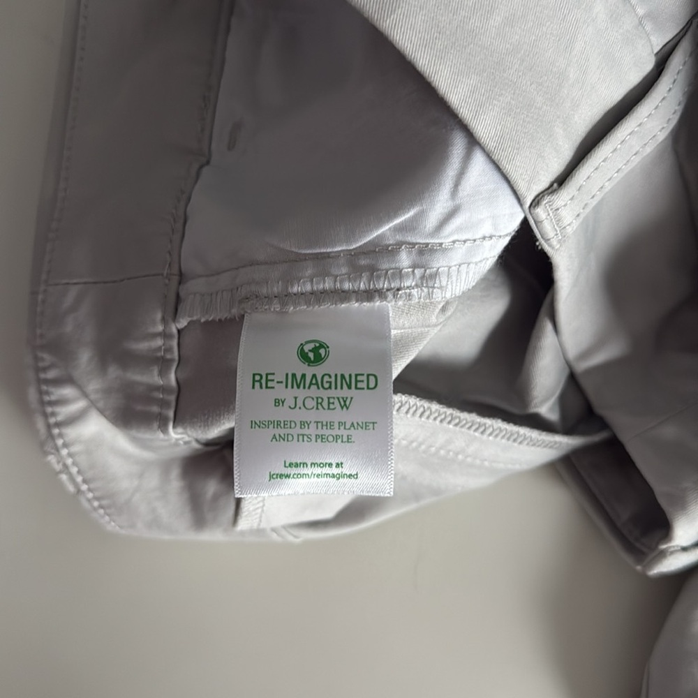 JCrew Cream Bermuda Shorts Cotton Twill - Picture 4 of 5